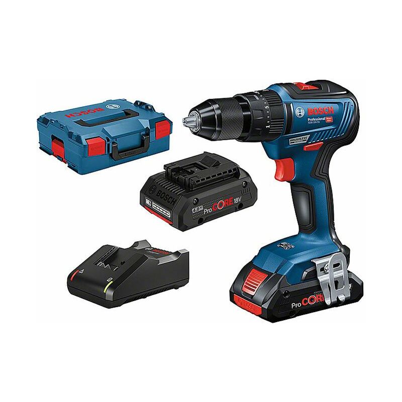 foto del prodotto bosch trapano avvitatore 18v con 2 batterie professional gsb18v 55