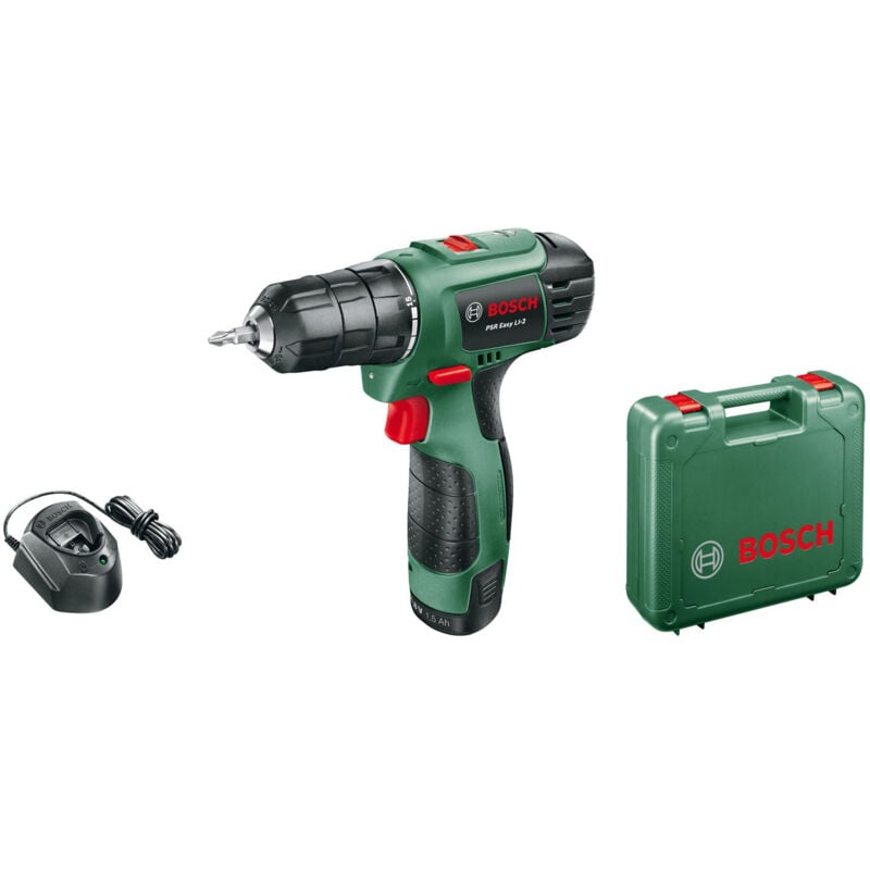 foto del prodotto bosch trapano avvitatore a batteria 10,8v psr easy li 2 trapano valigetta caricabatteria set 38pz