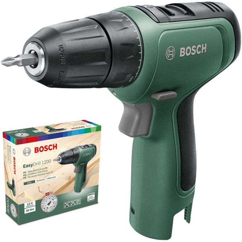 foto del prodotto bosch trapano avvitatore a batteria easydrill 1200 senza batteria, sistema a 12 v, in scatola di cartone de 