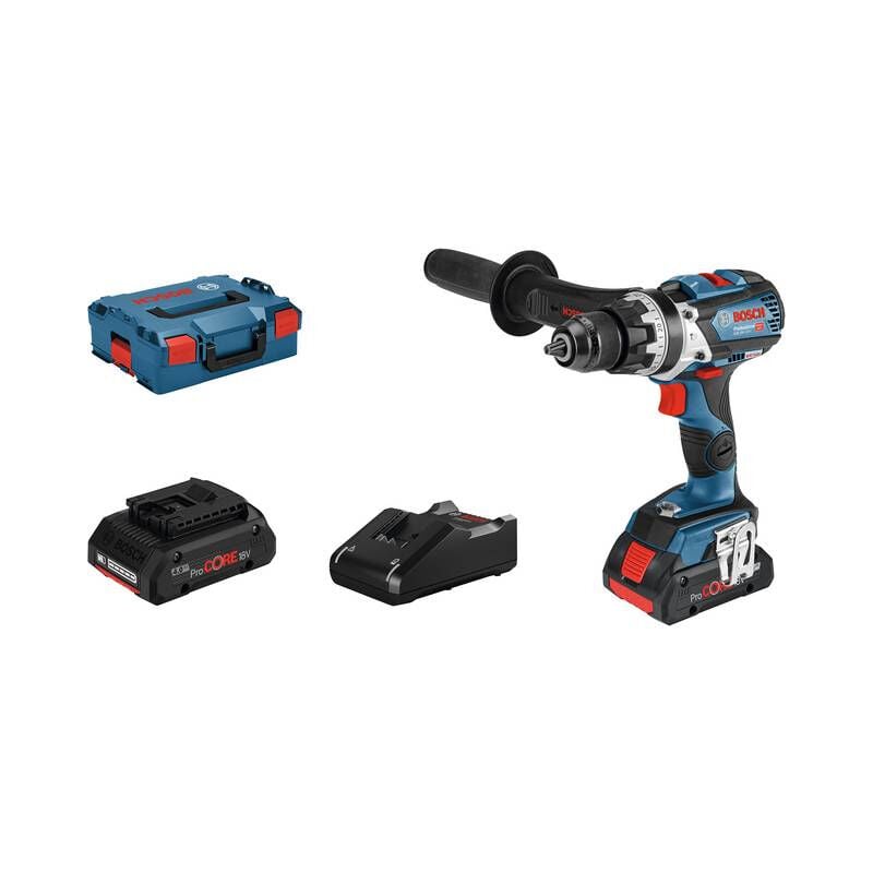 foto del prodotto bosch trapano avvitatore a percussione gsb 18v 110 c 2 batt.4,0 ah caricabatt. gal 06019g030b