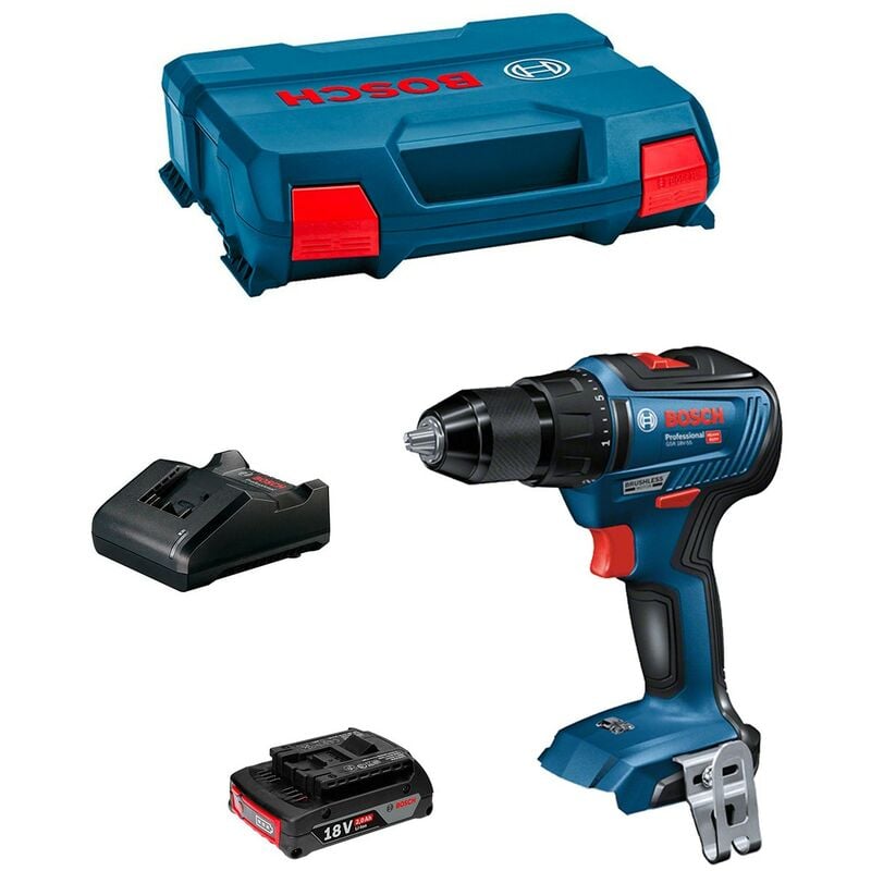 foto del prodotto bosch trapano avvitatore gsr 18v 55 1 x 2,0 ah gal18v 20 l case 