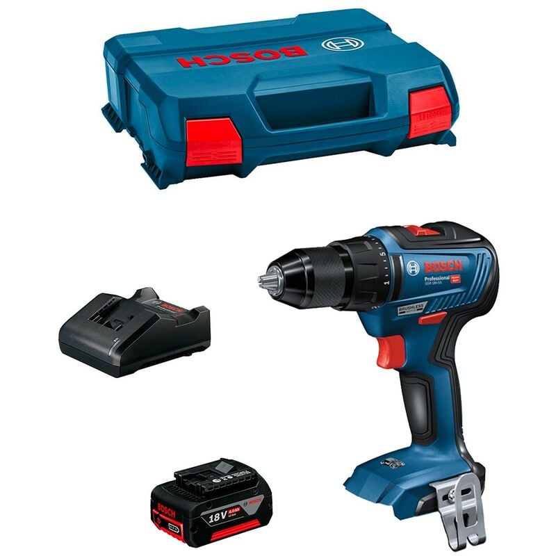 foto del prodotto bosch trapano avvitatore gsr 18v 55 1 x 4,0 ah gal18v 20 l case 