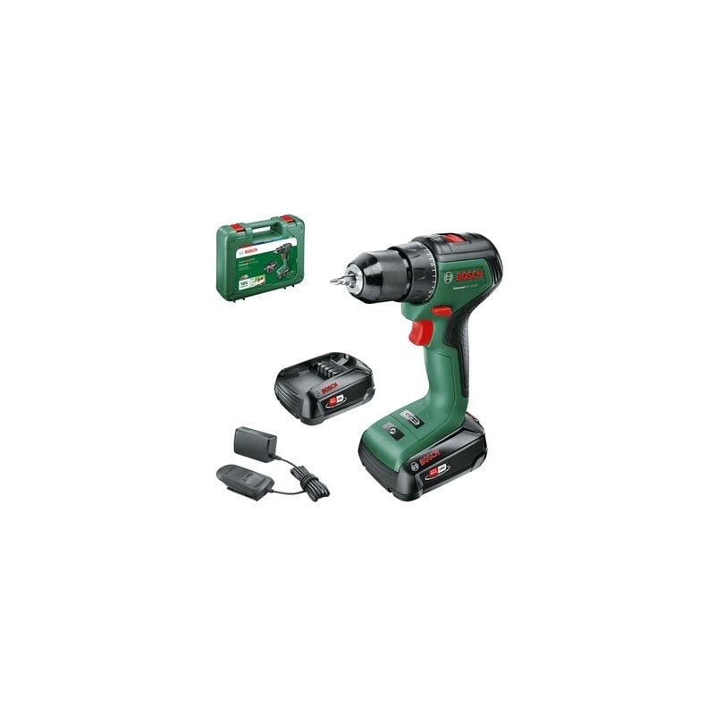foto del prodotto bosch trapano avvitatore universal drill 18v 60 con 2 batterie 18v 2.0ah al 18v 20 06039d7002