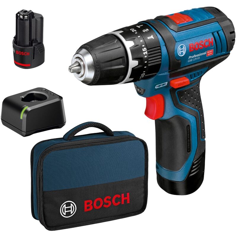 foto del prodotto bosch trapano b 2 batterie gsb 10,8 2li in valigia salone