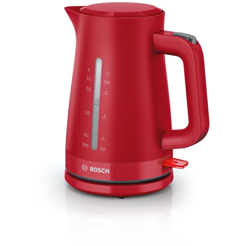 foto del prodotto bosch twk3m124 mymoment bollitore elettrico 1,7l 2400w rosso senza filo sicuro
