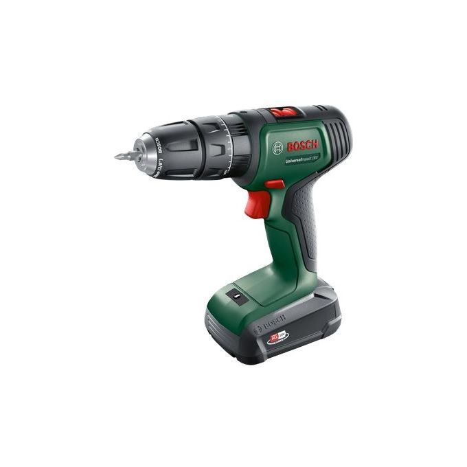 foto del prodotto bosch universalimpact trapano battente 18v 1450 giri min senza chiave nero verde rosso