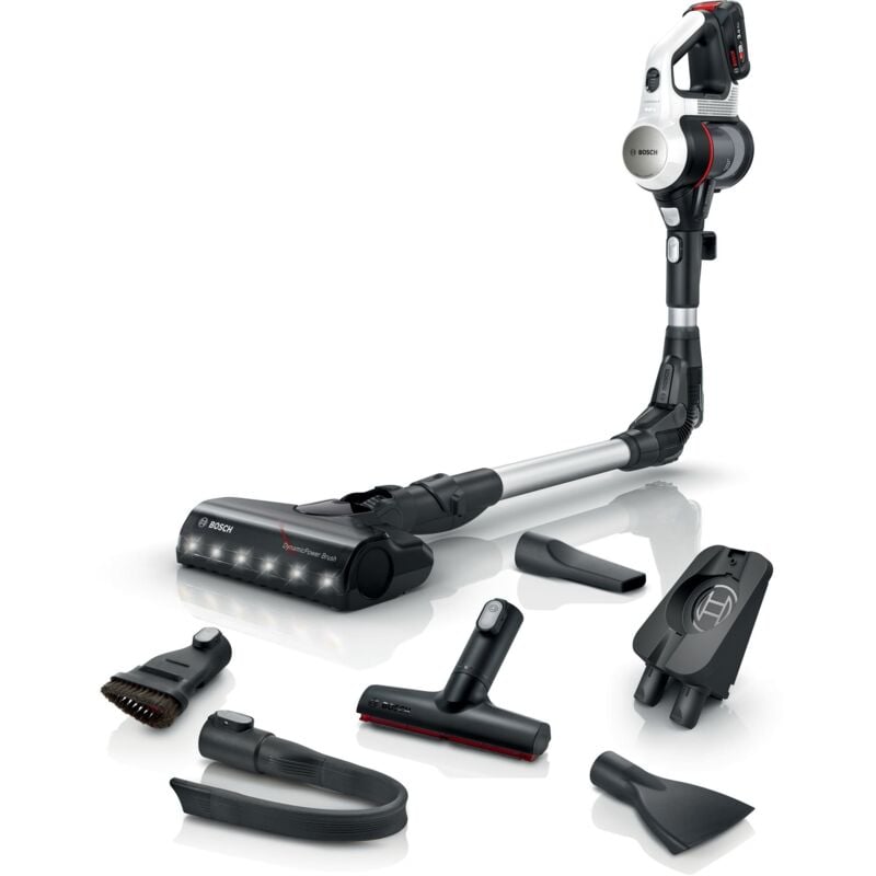 foto del prodotto bosch unlimited 7 scopa elettrica batteria secco senza sacchetto nero-argento-bianco