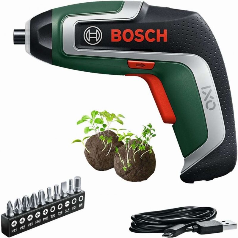 foto del prodotto bosch utensili avvitatore a batteria 3,6v con accessori, cavo usb 06039e0009