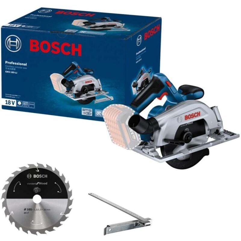 foto del prodotto bosch utensili sega circolare a batteria 18v 165 mm, senza batteria e caricabatterie 06016c1221