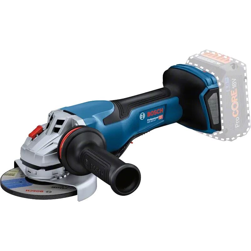 foto del prodotto bosch utensili smerigliatrice angolare a batteria 18v 125 mm, senza batteria e caricabatterie 06019h6a00