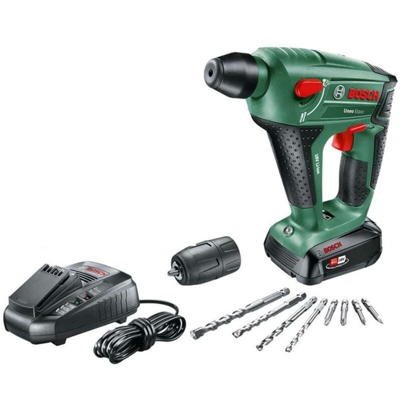 foto del prodotto bosch utensili tassellatore a batteria 12v, 2 batterie 2,5 ah, caricabatterie 060395230f