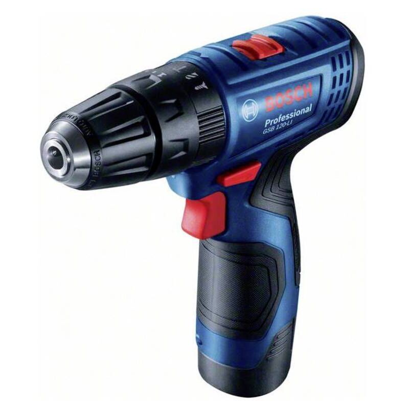 foto del prodotto bosch utensili trapano avvitatore a percussione, a batteria 12v, 2x batterie 2,0 ah li ion, caricabatterie 06019g8100