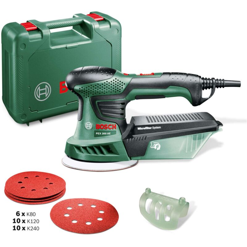 foto del prodotto bosch v levigatrice rotorbitale 270w pex300ae