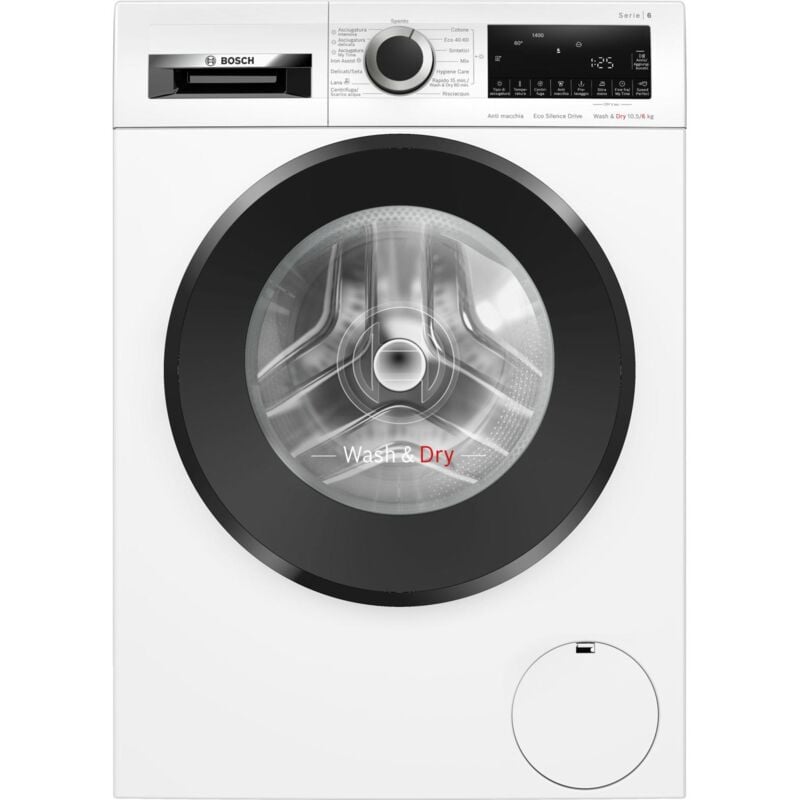 foto del prodotto bosch wng25400it lavasciuga libera installazione caricamento frontale bianco d