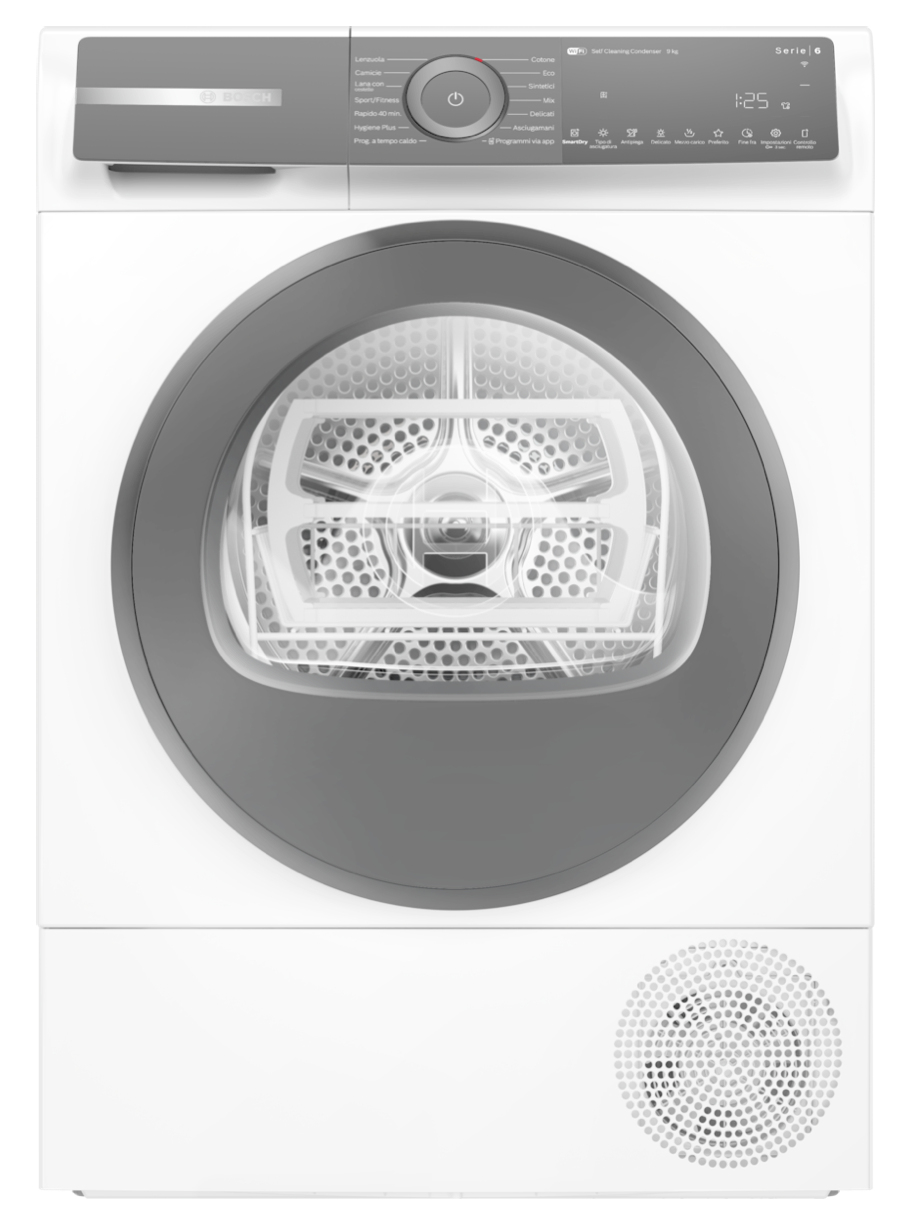 foto del prodotto bosch wqh245b0it asciugatrice libera installazione caricamento frontale 9 kg a bianco