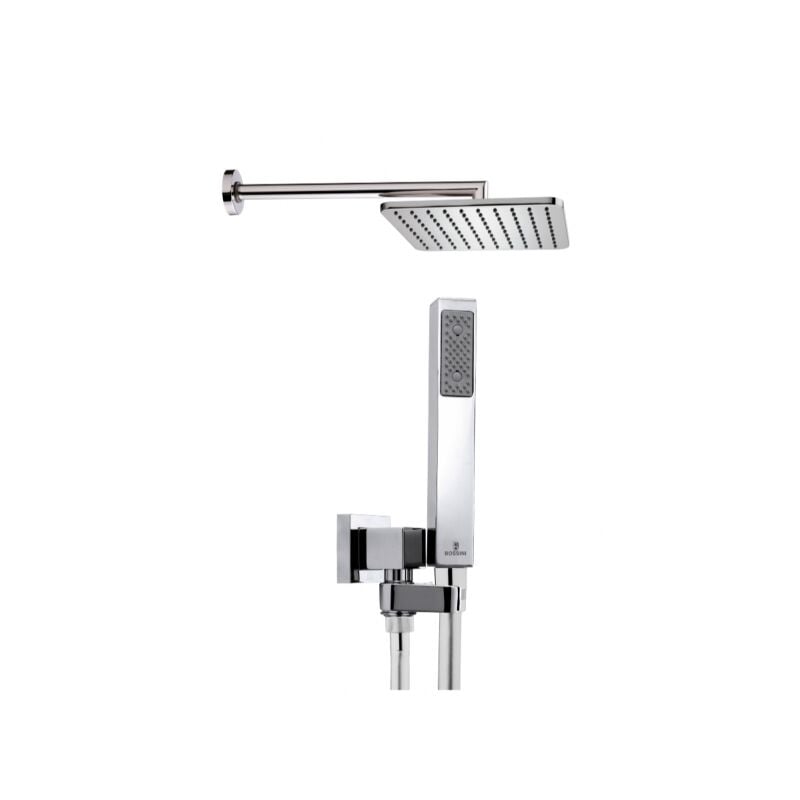 foto del prodotto bossini kit con braccio da 35 cm in ottone cromato quadrowidrc2
