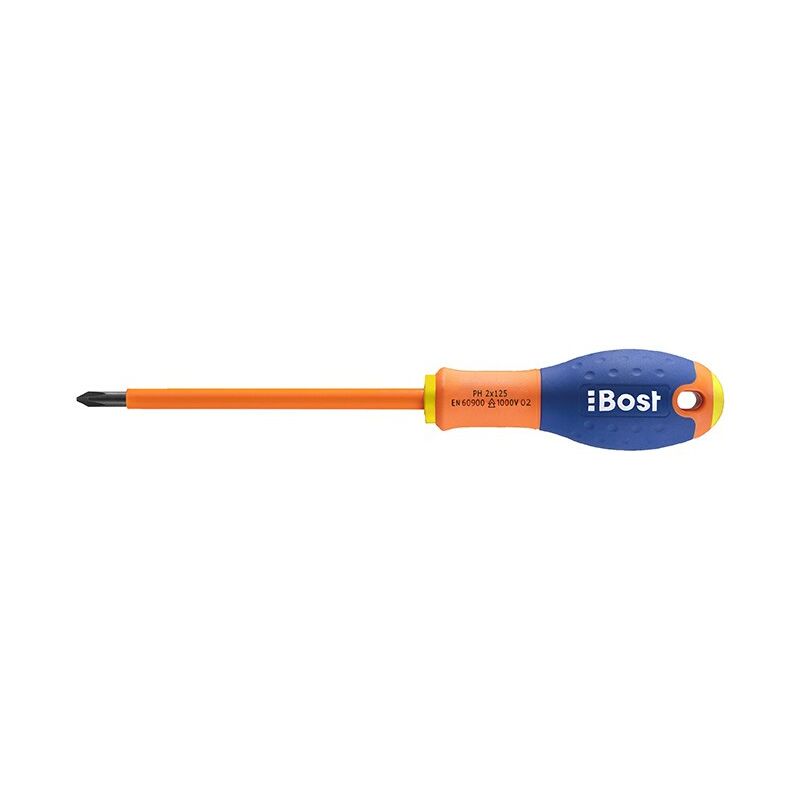 foto del prodotto bost cacciavite lama a croce phillips isolata 1000v ph0 x 75 mm 626130