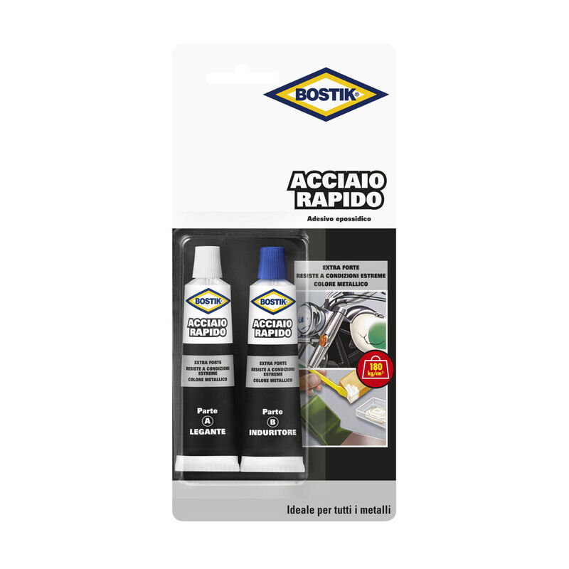 foto del prodotto bostik acciaio rapido 30 grammi. prezzo per 1 pezzo.
