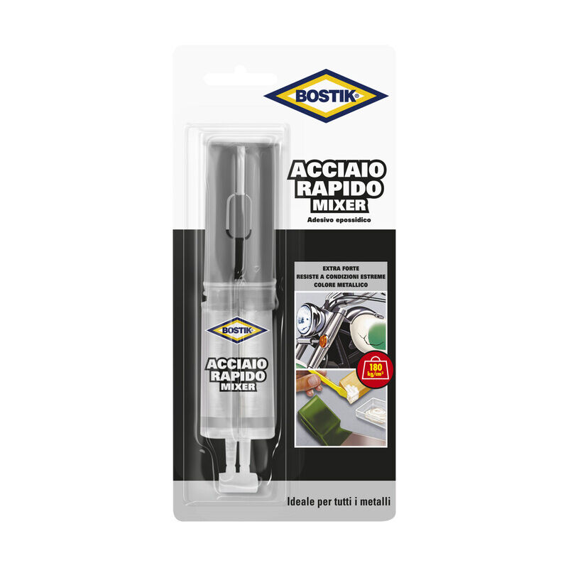 foto del prodotto bostik acciaio rapido mixer 24 ml. prezzo per 1 pezzo.