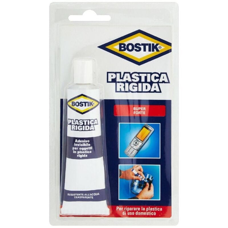 foto del prodotto bostik adesivo plastica rigida a base di acrilato di pvc trasparente e resistente all acqua 50 gr 1 pezzo