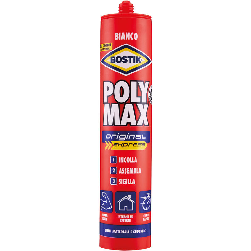 foto del prodotto bostik adesivo sigillante universale poly max original gr. 165 bianco