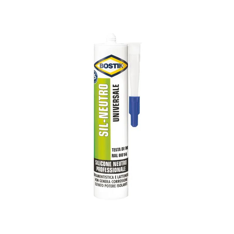 foto del prodotto bostik cartuccia silicone sil neutro universale varie colorazioni 300ml testa di moro