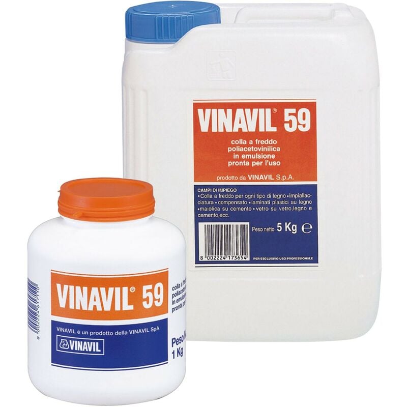 foto del prodotto bostik colla vinavil 59 adesivo acetovinilico in barattolo o tanica 5 kg