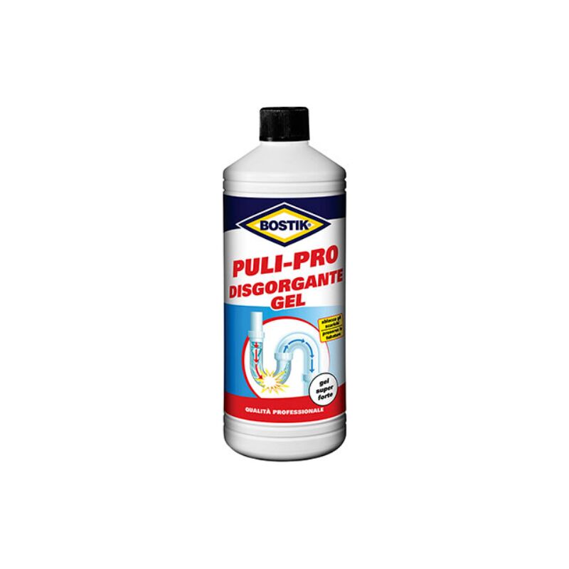 foto del prodotto bostik - disgorgante rapido professionale puli-pro scarichi lenti e intasati 1 lt.