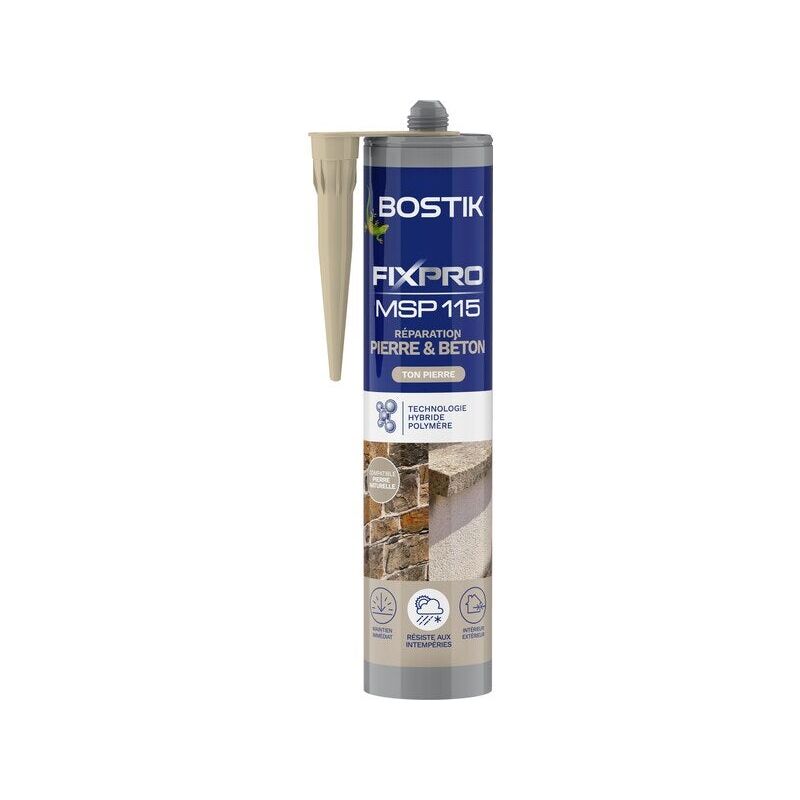 foto del prodotto bostik fixpro msp115 colla per giunti interni esterni in polimero per pietra cemento 290 ml