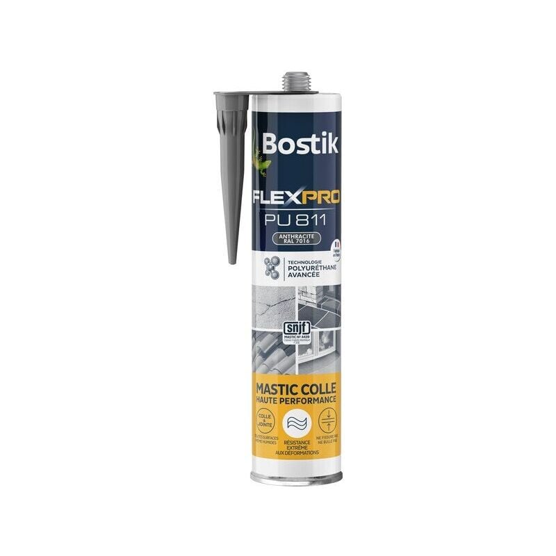 foto del prodotto bostik - flexpro pu811 antracite poliuretano giunto int ext colla 300ml