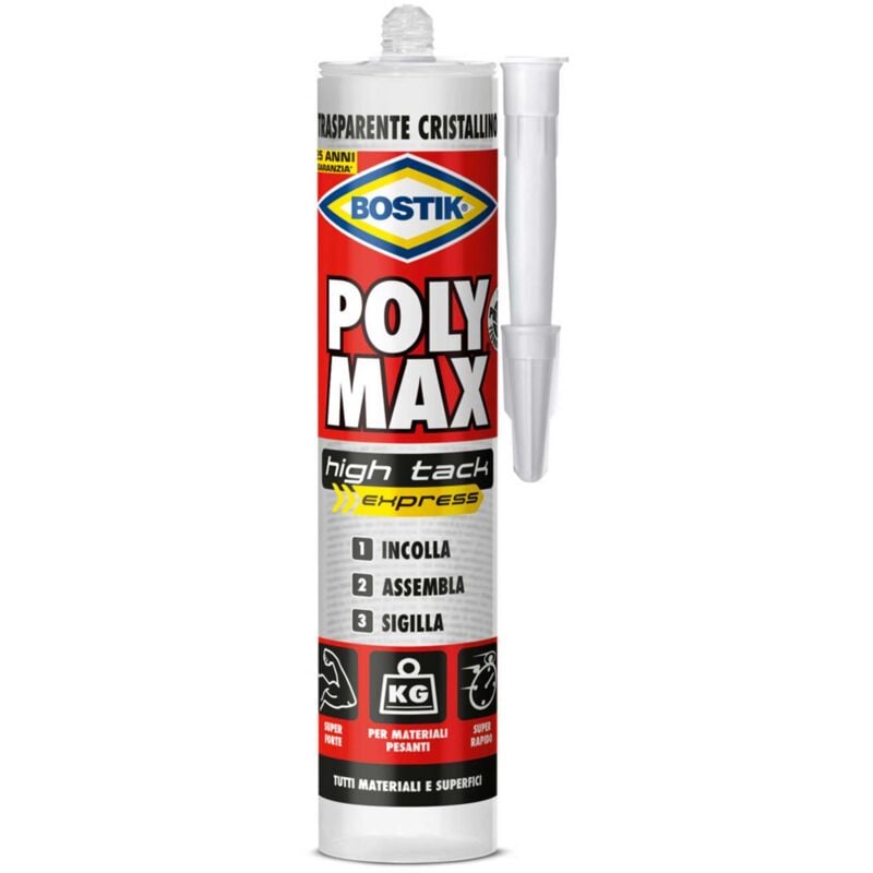 foto del prodotto bostik polymax high tack cartuccia cristal gr.300