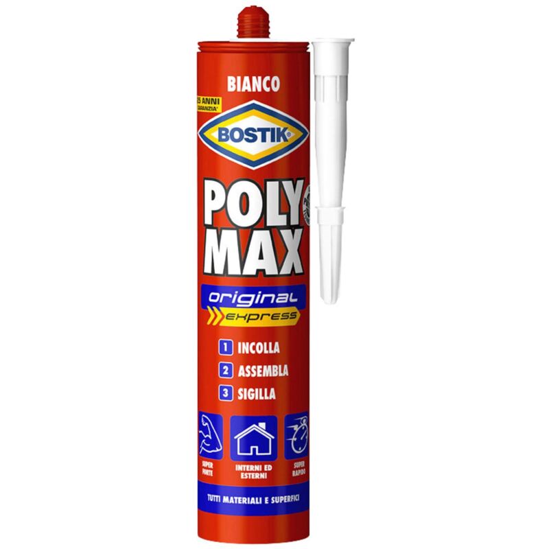 foto del prodotto bostik polymax original bianco cartuccia 425 g