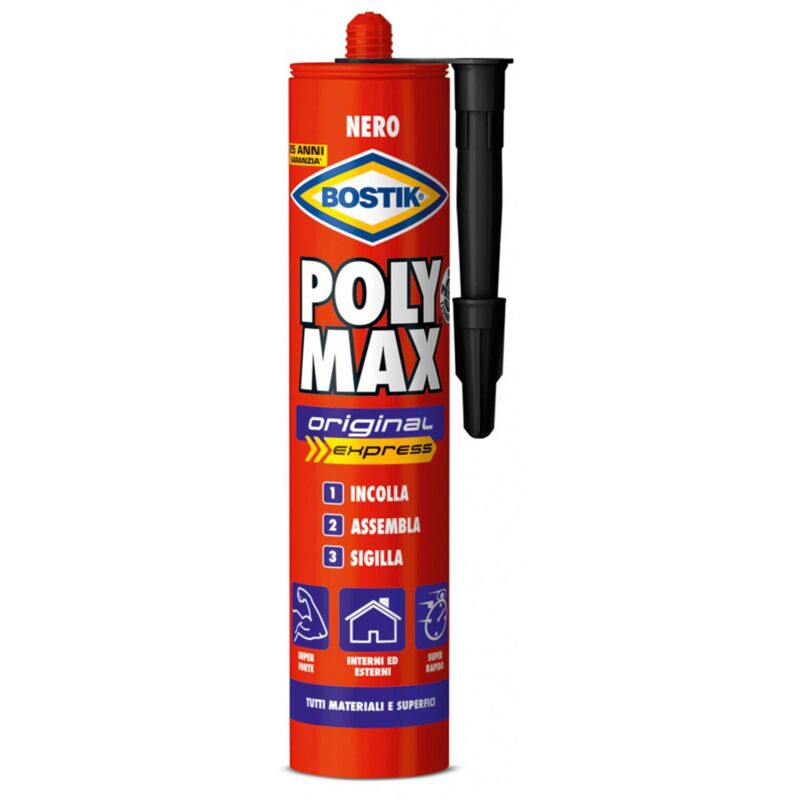 foto del prodotto bostik polymax original nero cartuccia 425 g