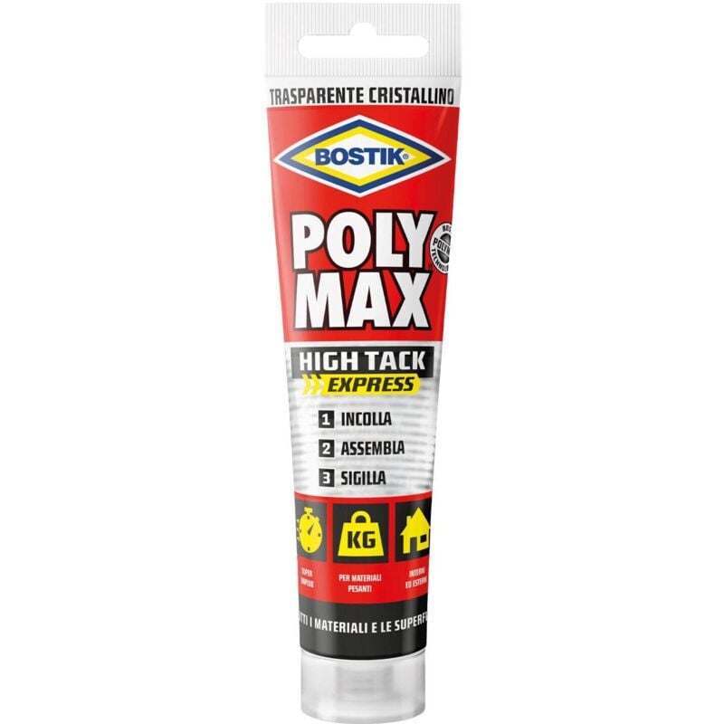 foto del prodotto bostik polymax poly max high tack express colla montaggio universale tubetto da 125 g trasparente
