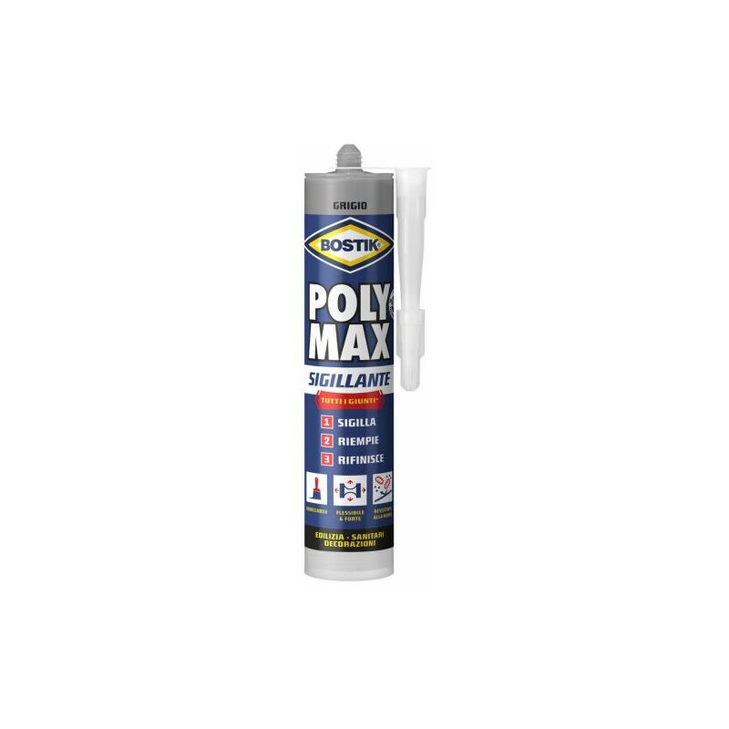 foto del prodotto bostik polymax sigillante 280 ml grigio cartuc