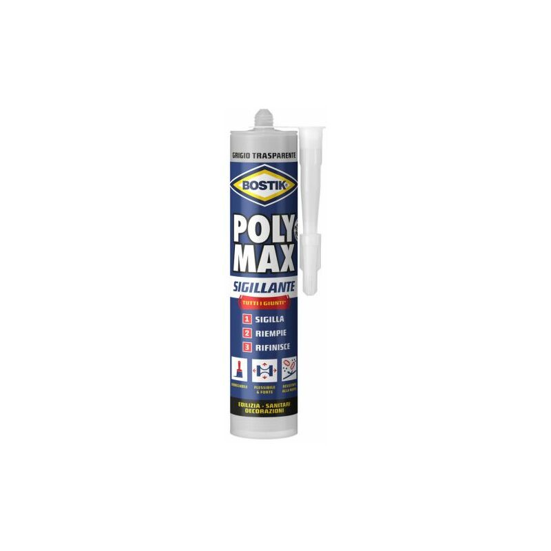 foto del prodotto bostik polymax sigillante 280 ml grigio tras cart
