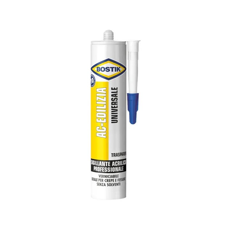 foto del prodotto bostik sigillante acrilico ac edilizia universale professionale vari colori 300ml trasparente