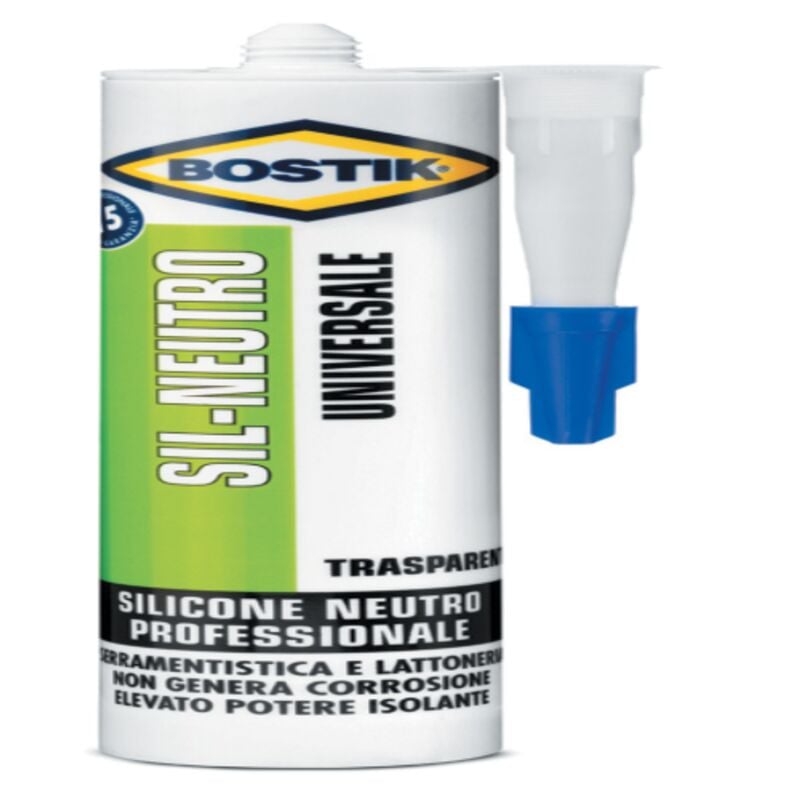 foto del prodotto bostik sil-neutro universale 300 ml trasparente 12 pz