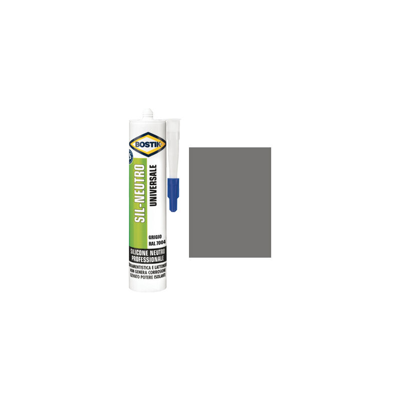 foto del prodotto bostik silicone neutro sil grigio ral 7004 ml 300