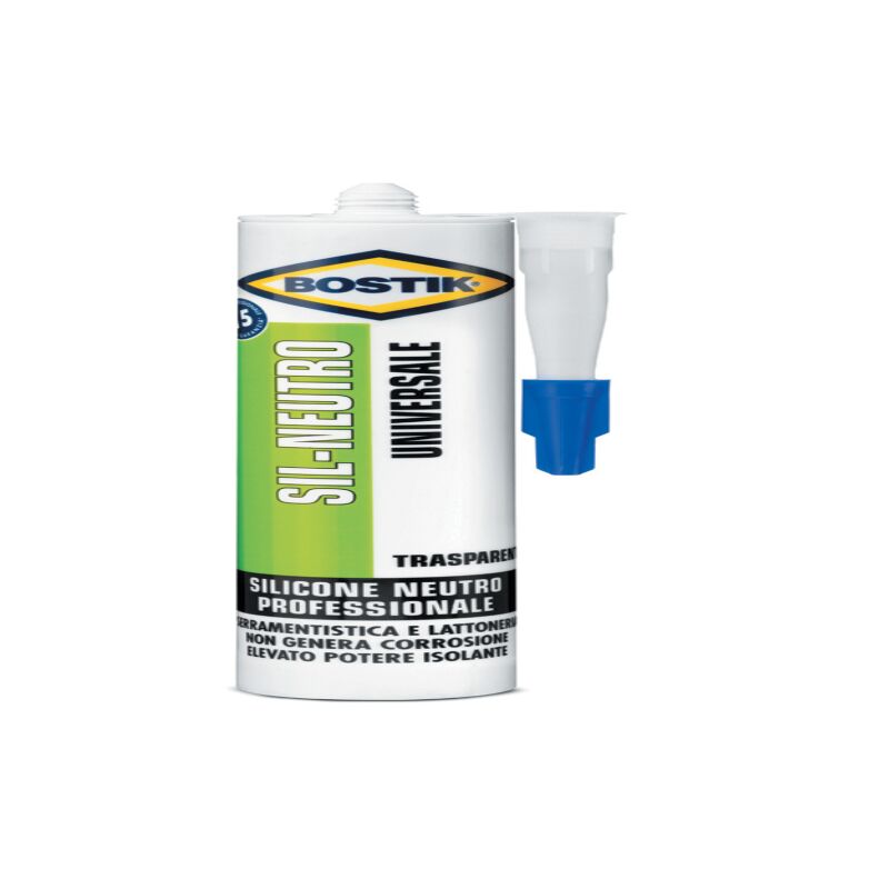 foto del prodotto bostik silicone neutro trasparente ml.300