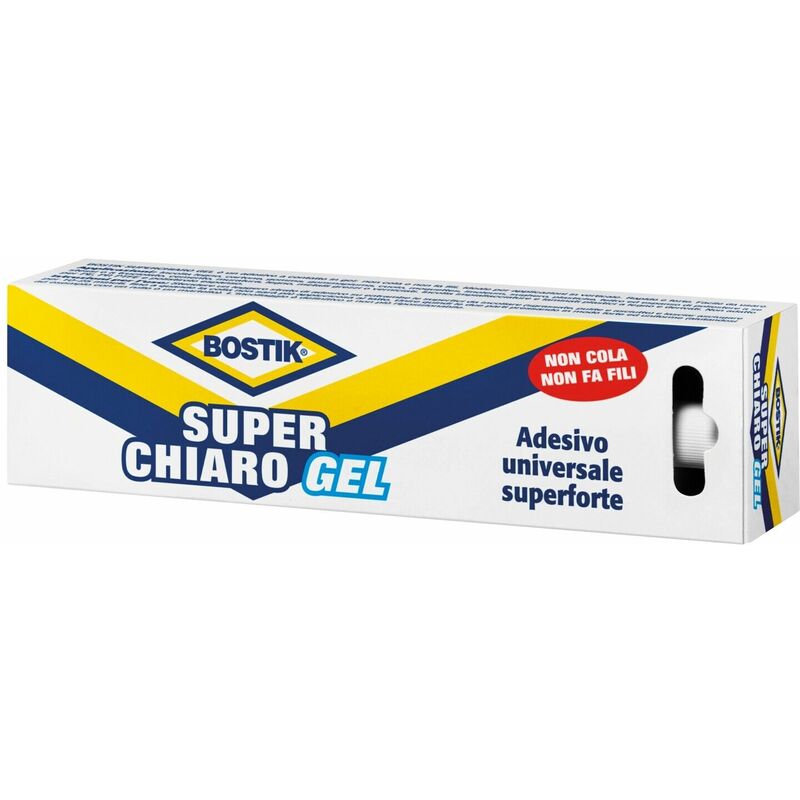 foto del prodotto bostik super chiaro gel adesivo universale super forte colla in tubetto da 50 g.