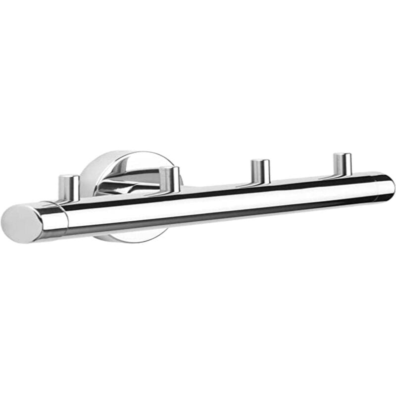 foto del prodotto boston rack con ganci multipli, inossidabile, acciaio inox lucidato, 19.5 x 5 x 5.4 cm tiger