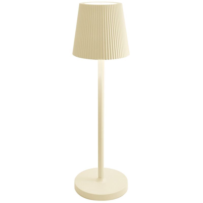 foto del prodotto bot lighting lampada da tavolo led ricaricabile ip54 mod. emma colore avorio