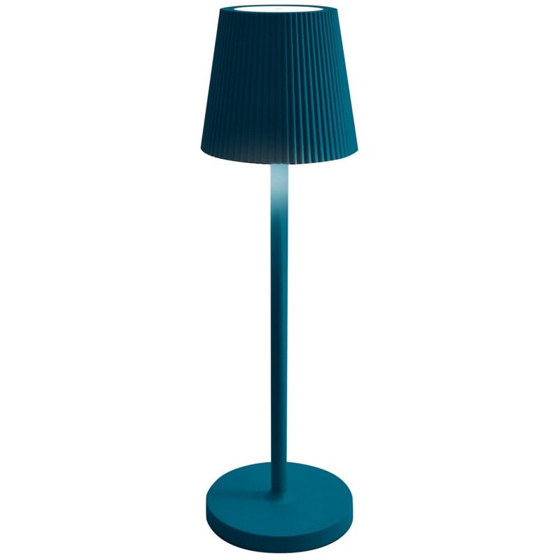 foto del prodotto bot lighting lampada da tavolo led ricaricabile ip54 mod. emma colore blu petrolio
