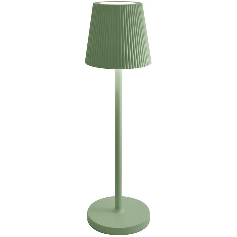 foto del prodotto bot lighting lampada da tavolo led ricaricabile ip54 mod. emma colore verde salvia