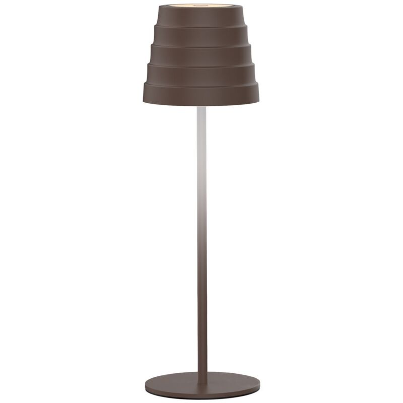 foto del prodotto bot lighting lampada da tavolo led ricaricabile ip54 mod. maya colore marrone