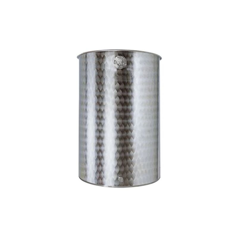 foto del prodotto botte belvivere 150 lt fusto in acciaio inox con tappo serbatoio per vino olio birra acqua contenitore alimenti made in italy