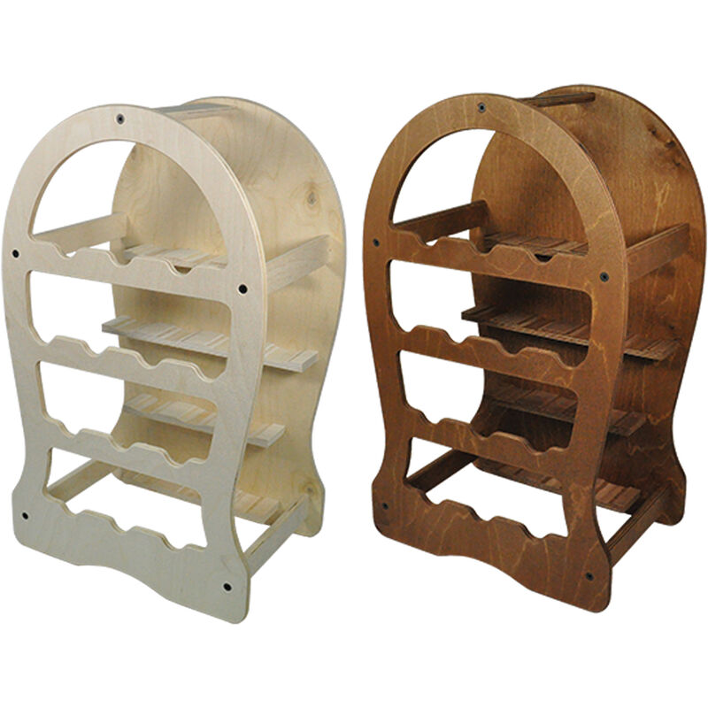 foto del prodotto botte portabottiglie 13 pos. chiaro cm. 37 x 27 x h.62