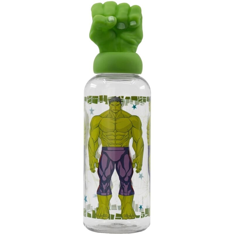 foto del prodotto bottiglia con figurine 3d da 560 ml avengers stor