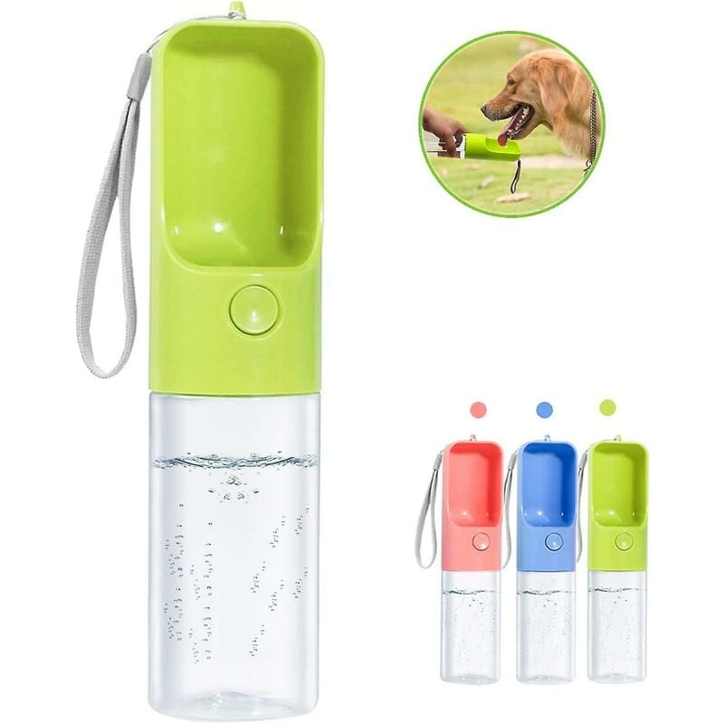 foto del prodotto bottiglia d acqua per cani da passeggio, dispenser portatile per bicchieri per bevande da viaggio per animali domestici realizzato con materiali per